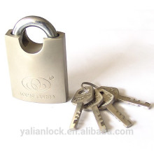 Heavy Duty NIckel Plated Vane Key Shackle Protected Padlock